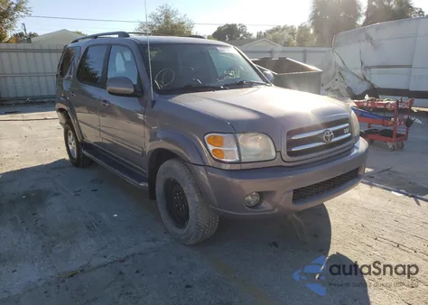 2001 Toyota Sequoia Limited из США, поврежденный, VIN 5TDZT38A51S049108